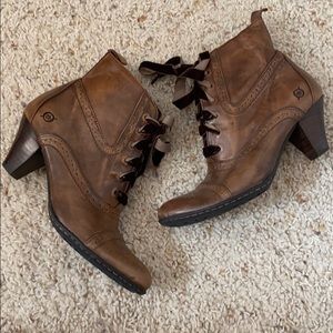 Born “bittersweet” lace up ankle boots.